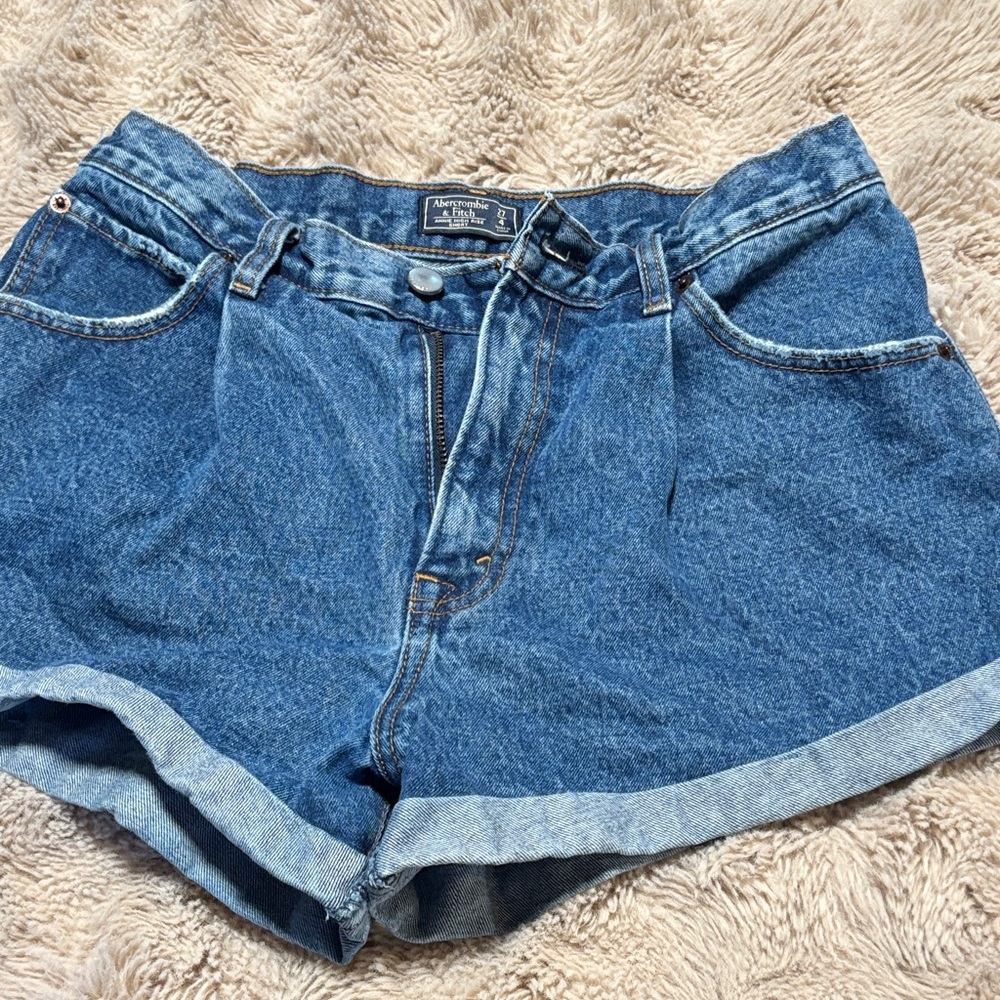 Abercrombie & fitch Women's Classic Blue Jean Shorts - Picture 2 of 5